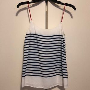 Banana Republic blue and white striped camisole